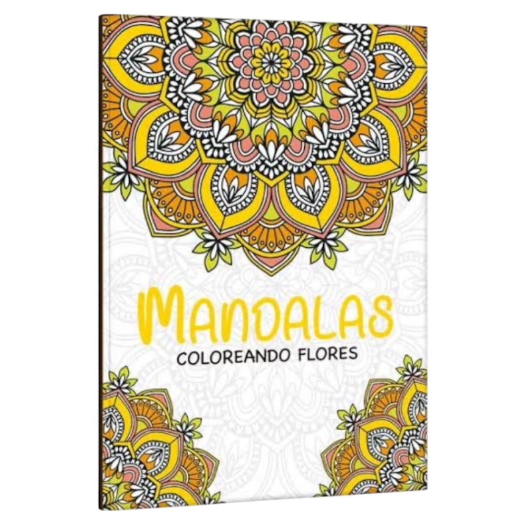Mandalas coloreando flores