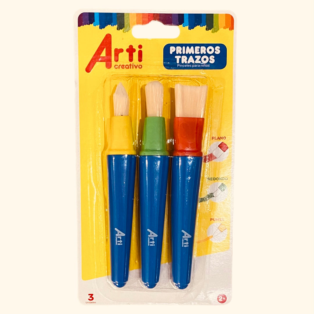 Set de 3 Pinceles - Primeros Trazos