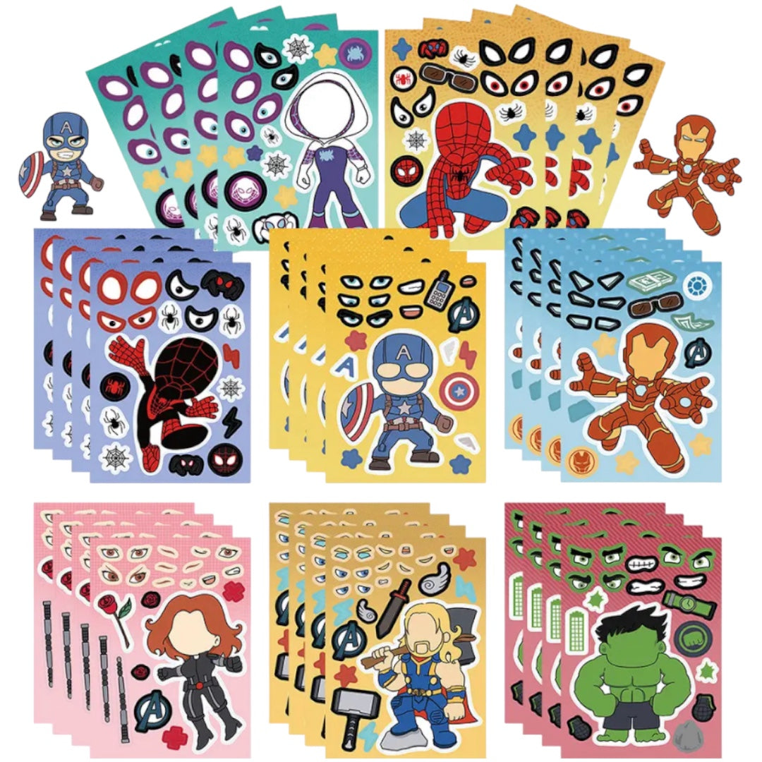 Láminas de Stickers - Avengers