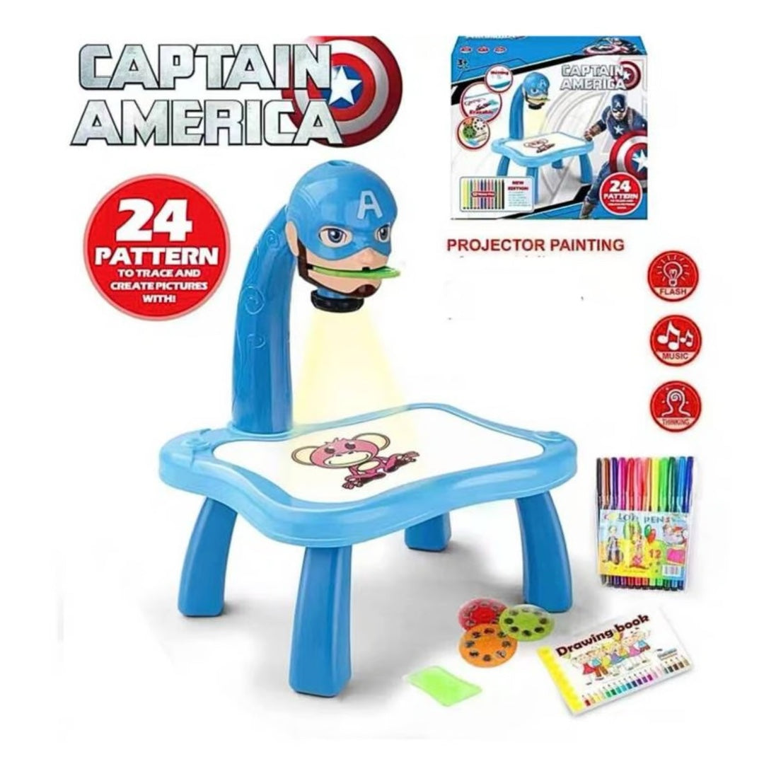 Pizarra Proyector Para Niños Capitán América