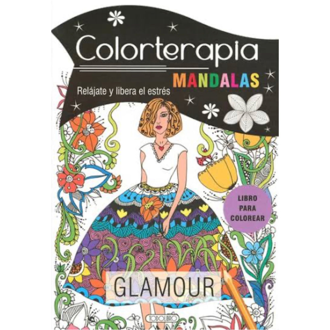 Libro para Colorear Mandalas - Glamour