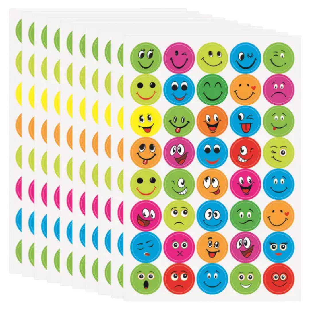 Láminas de Stickers - Caritas Expresiones