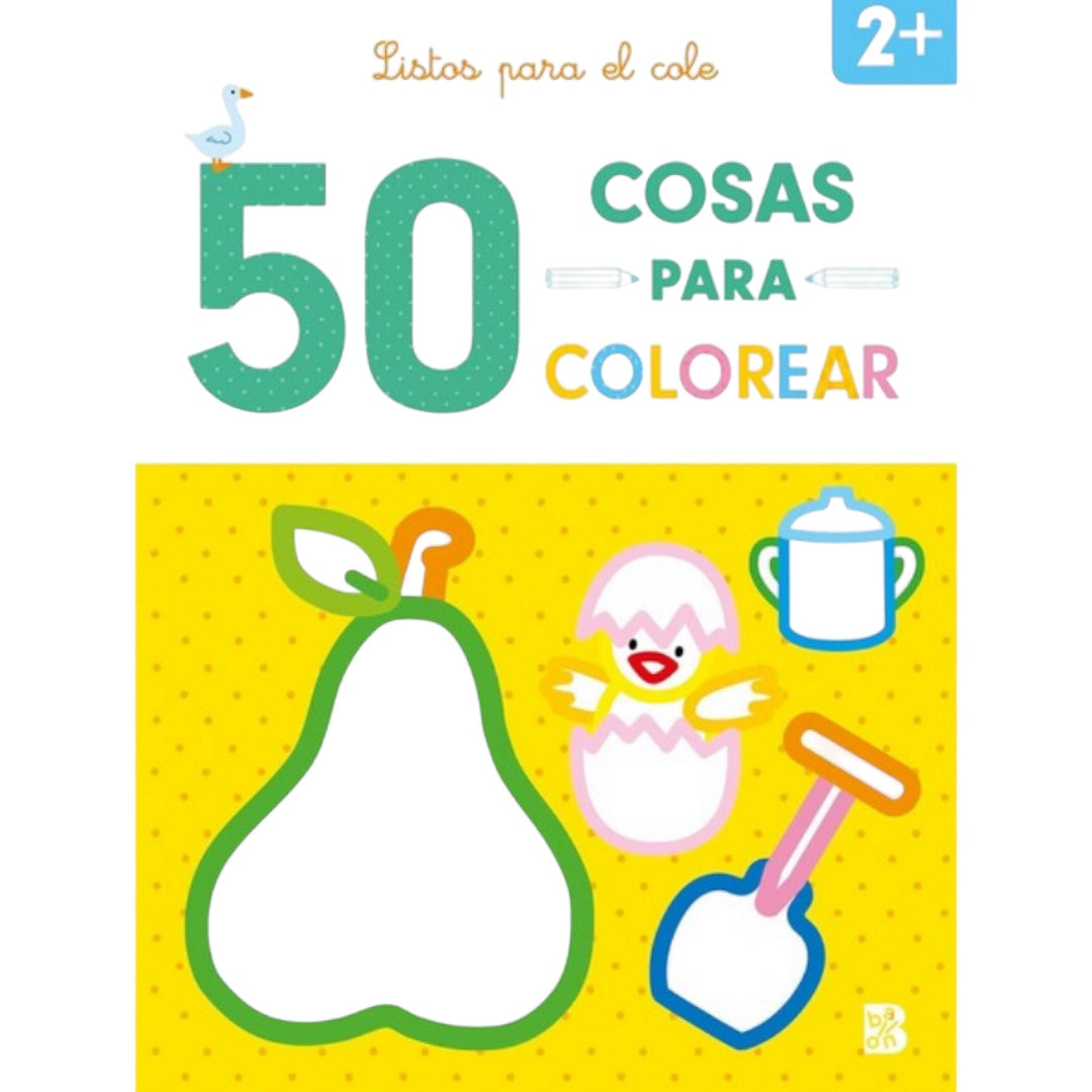 50 cosas para colorear: Listos para el cole 2+