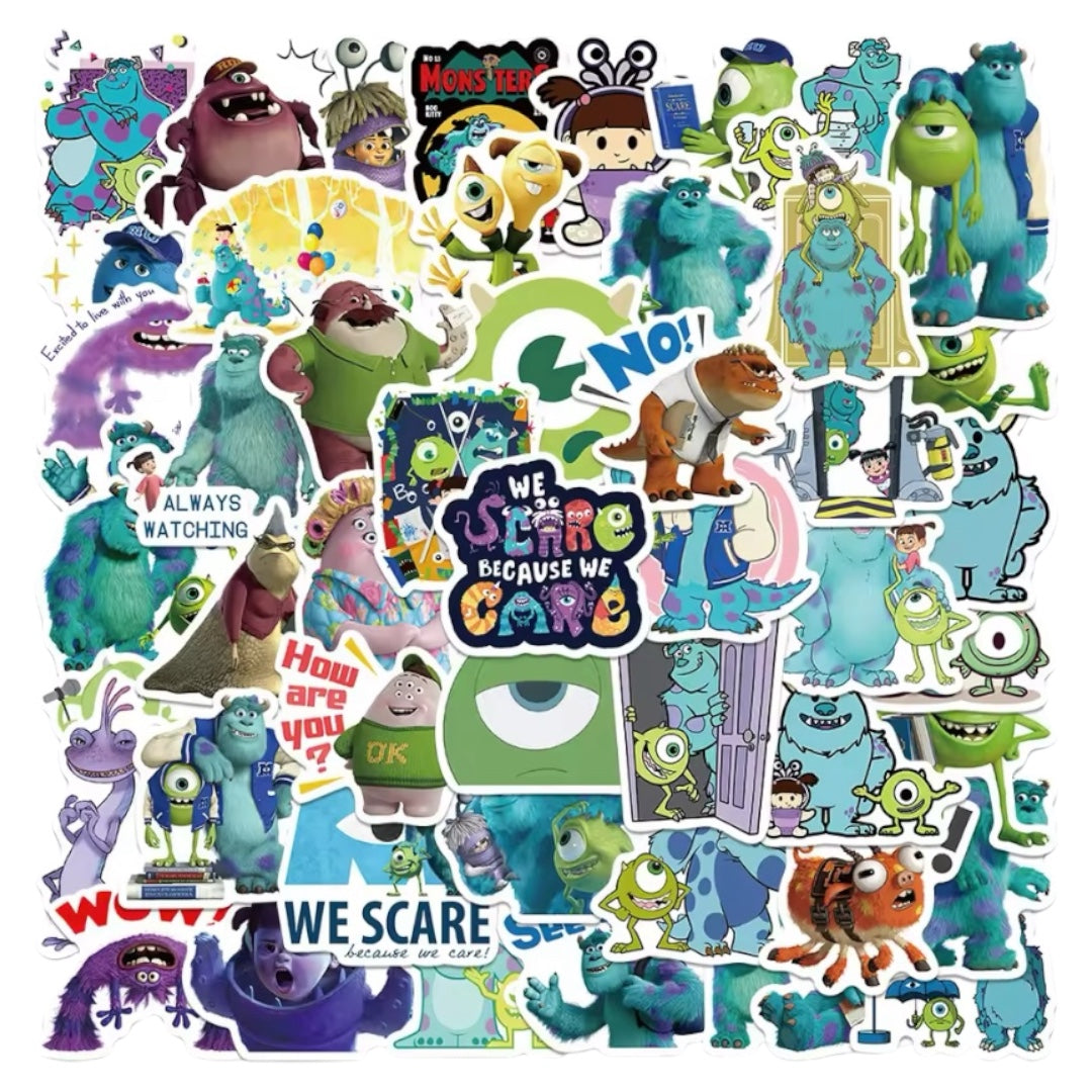 50 Stickers- Monsters Inc