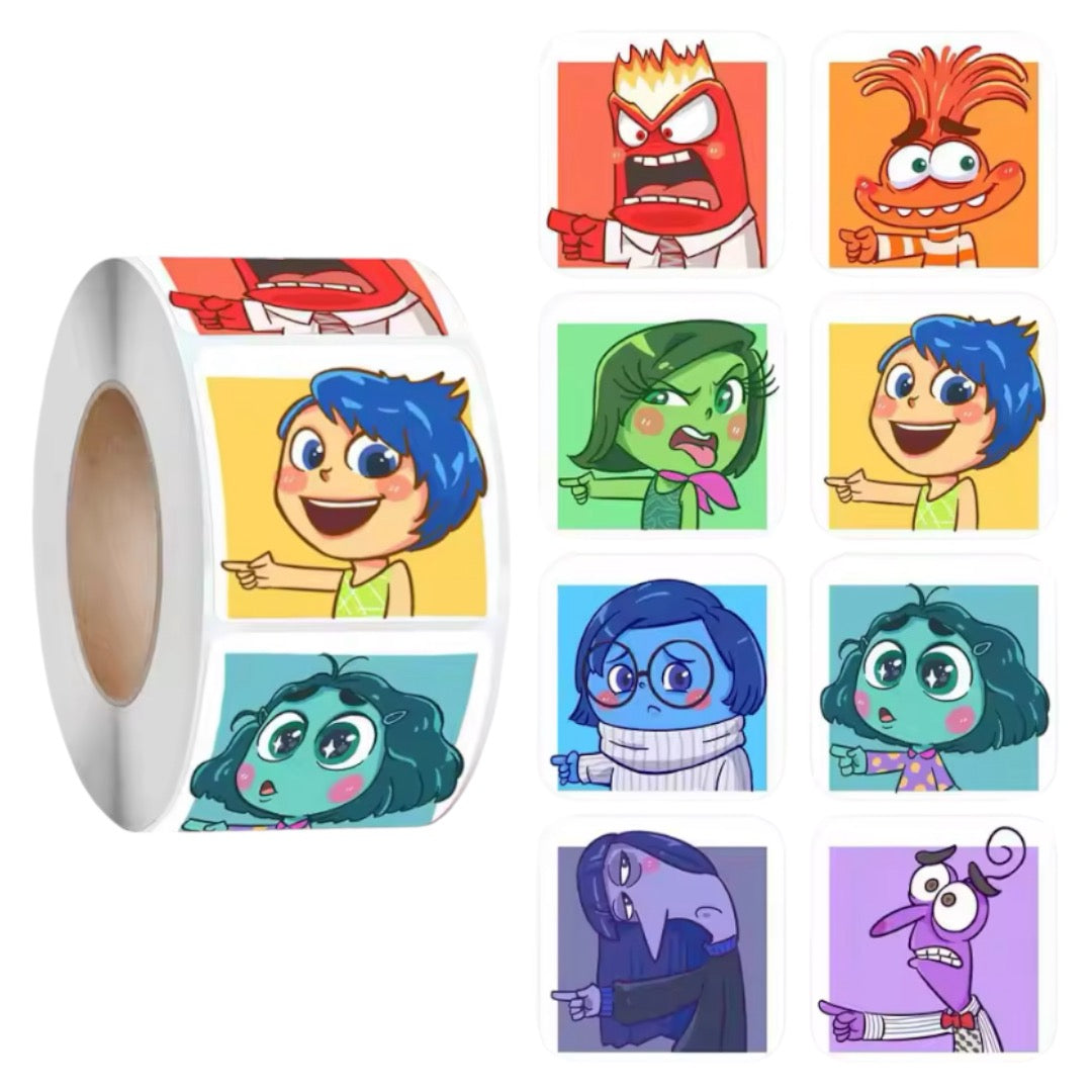 100 Stickers en rollo - Intensamente