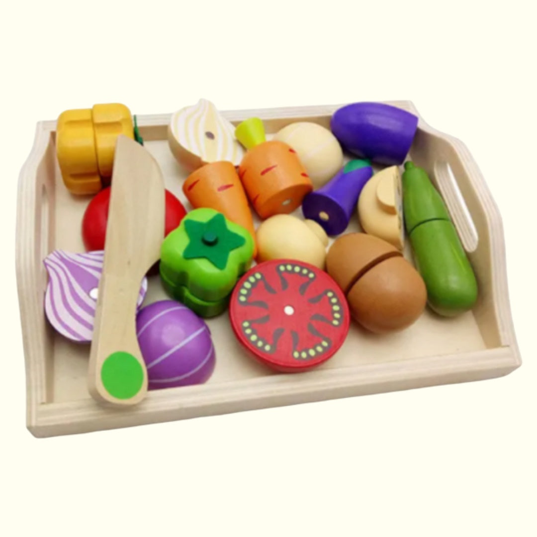 Verduras de Madera Magnéticas