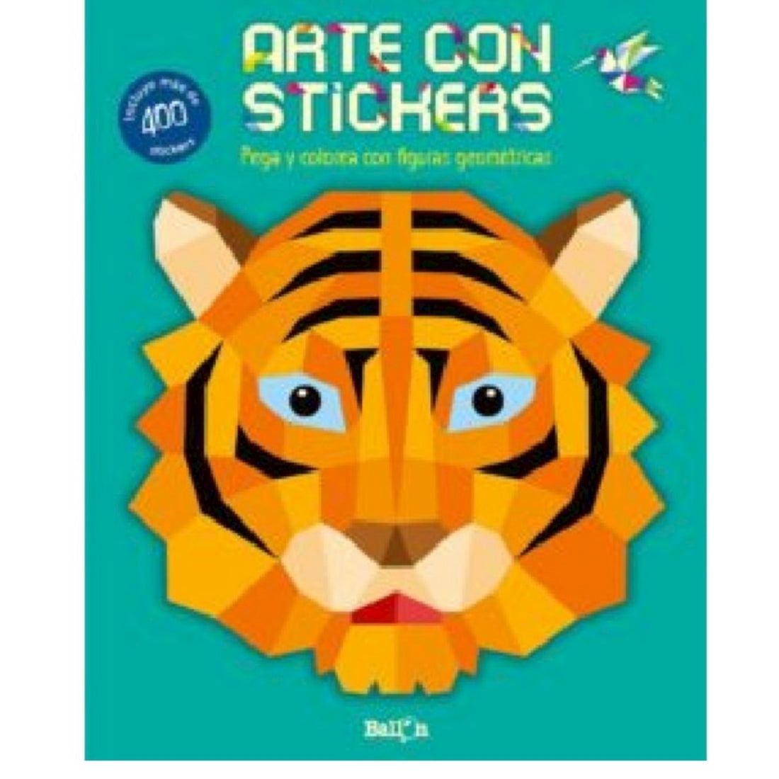 ARTE CON STICKERS TIGRE