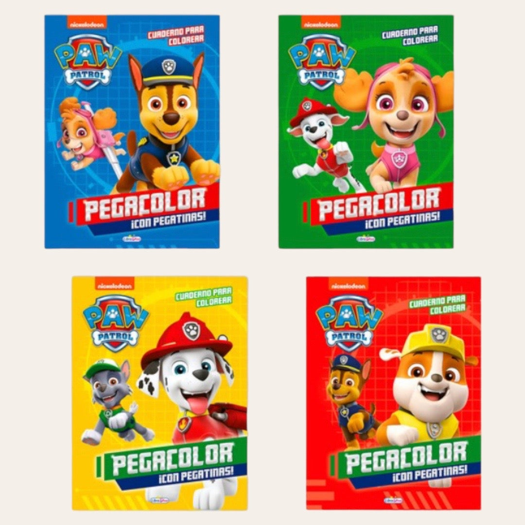 Libro para Colorear Pegacolor - Paw Patrol