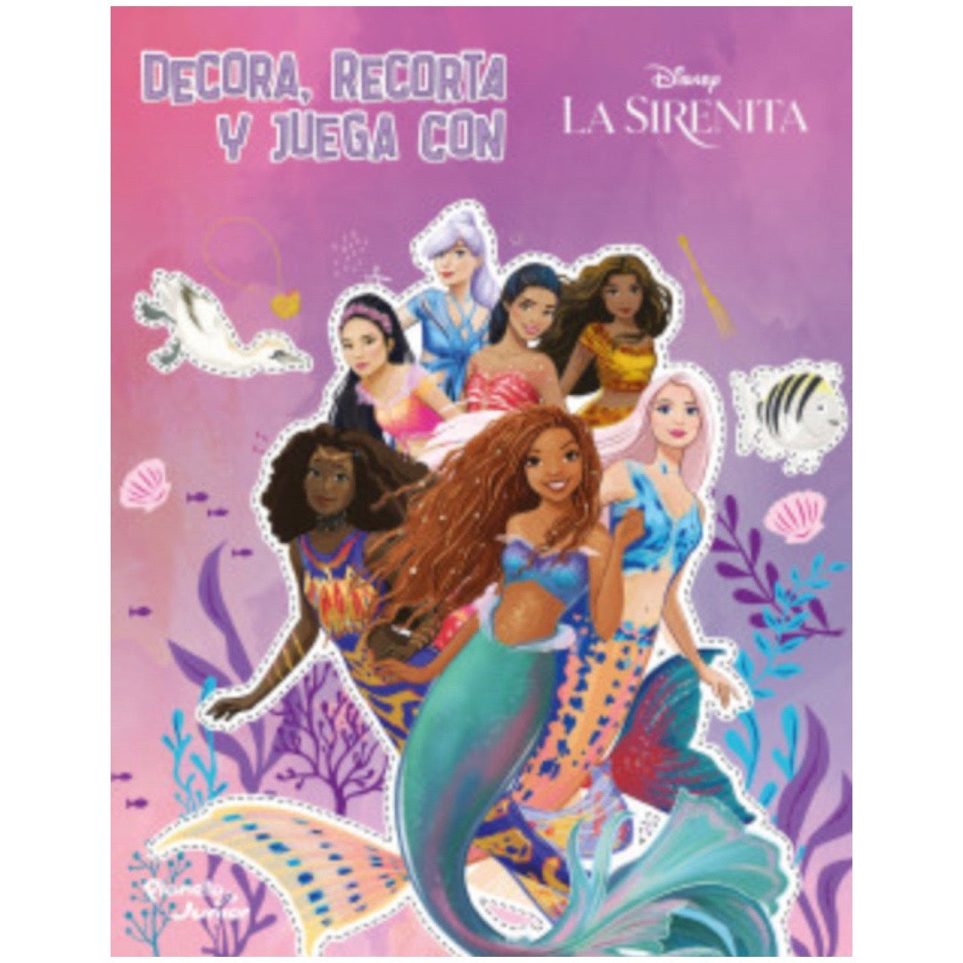 Decora, recorta y juega - La Sirenita