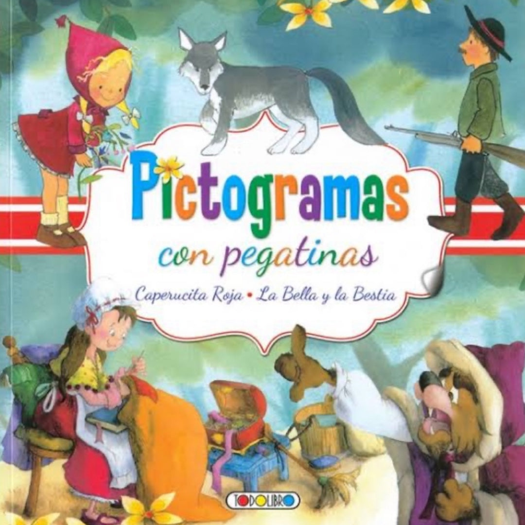 Pictogramas con Pegatinas (Caperucita Roja/ Bella y la Bestia)