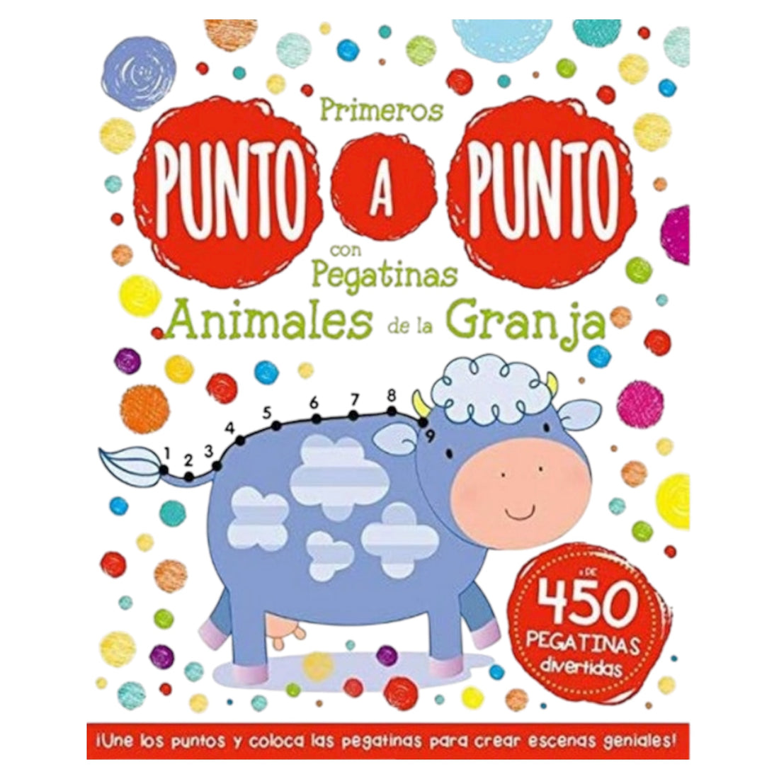 Punto a punto con pegatinas - Animales de Granja