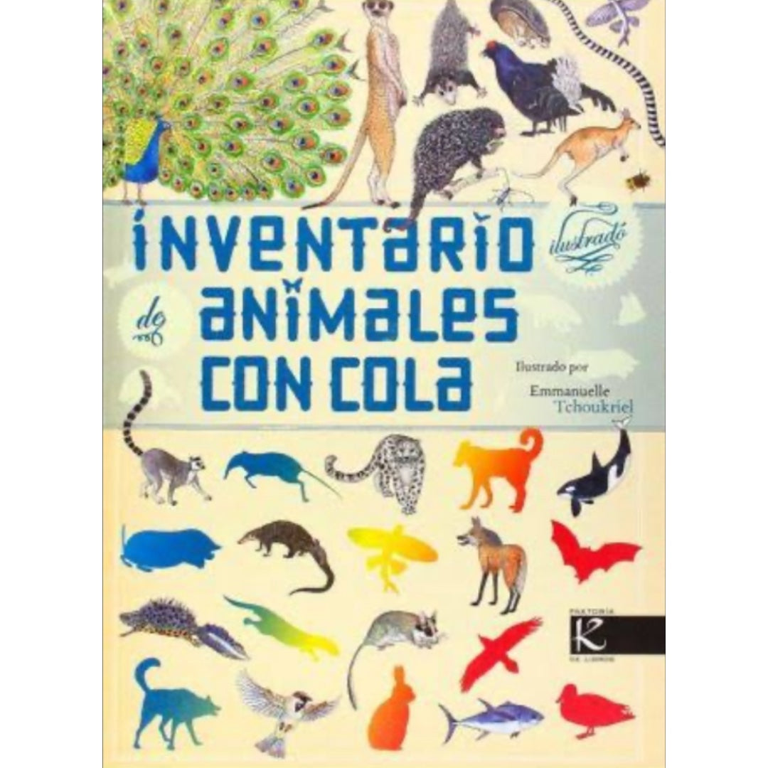 Inventario ilustrado de animales con cola
