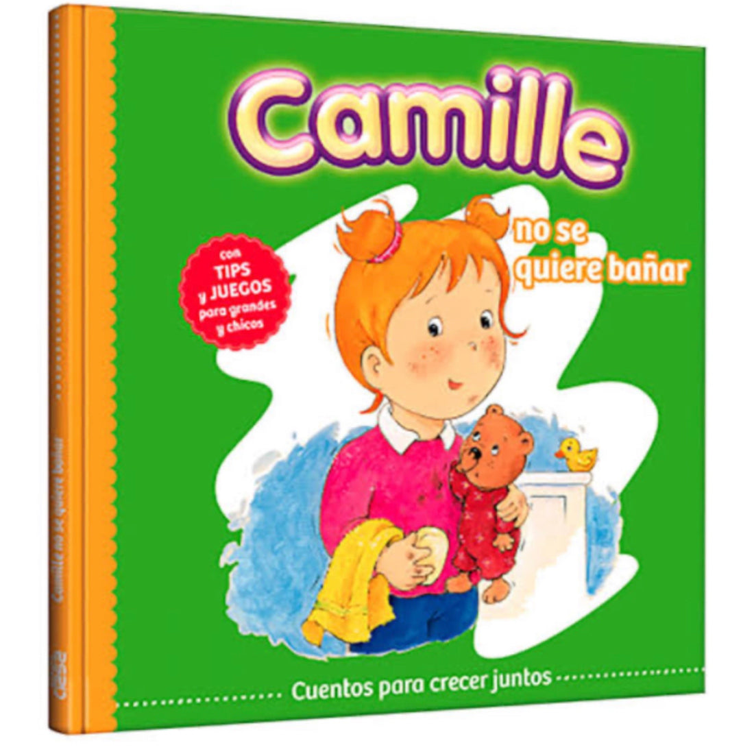 Camille no se quiere bañar