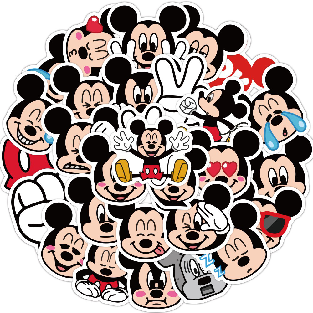 40 Pegatinas Impermeables - Mickey Mouse