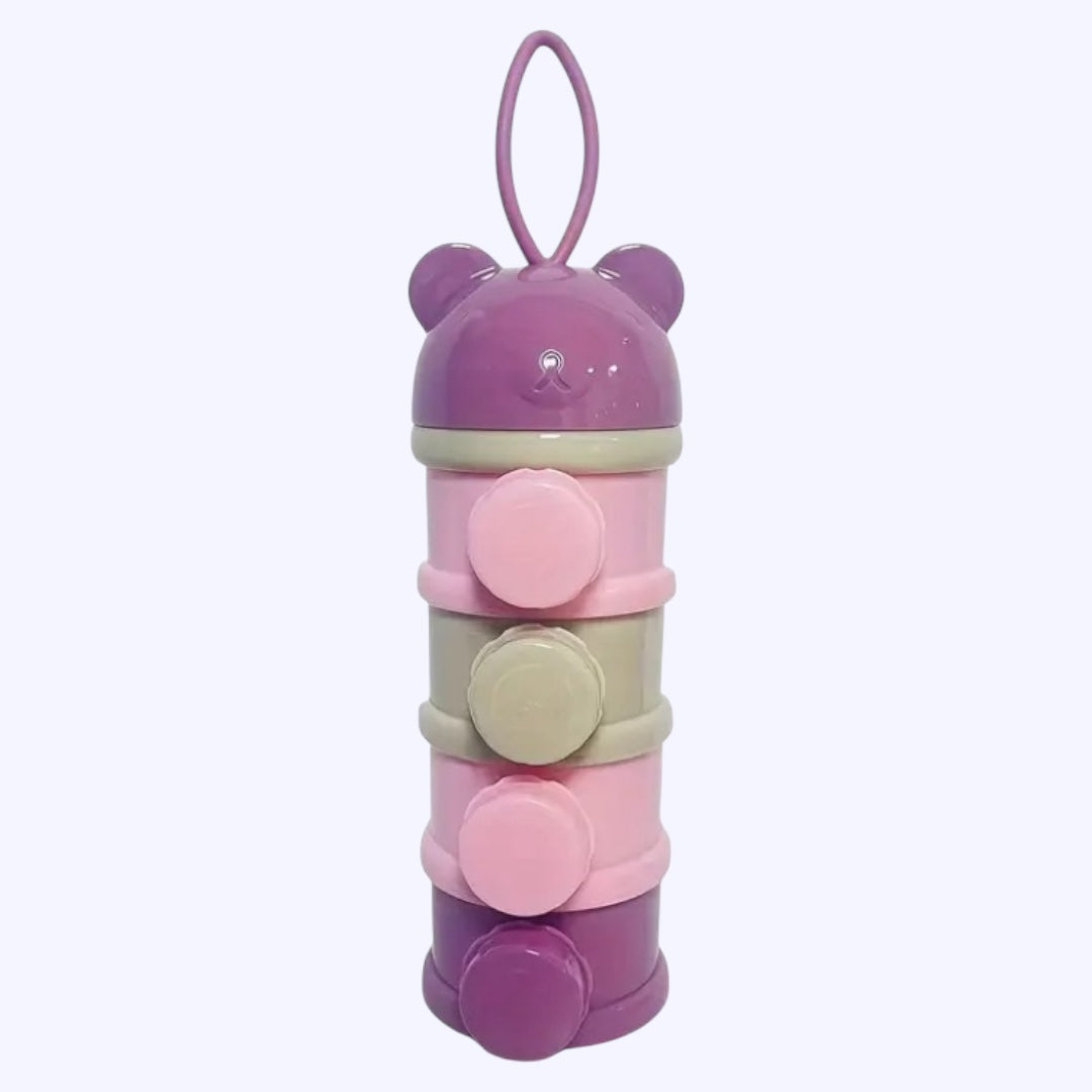 Almacenador de Alimentos y Snacks con tapa - 4 niveles