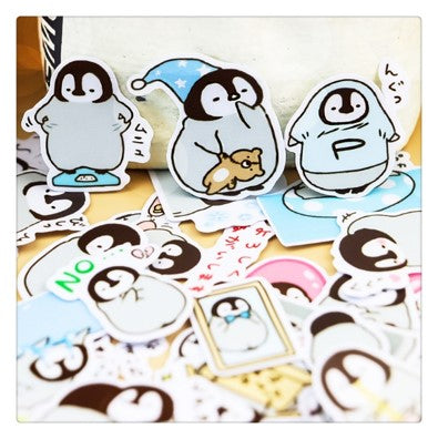 45 Pegatinas Impermeables- Pinguinos