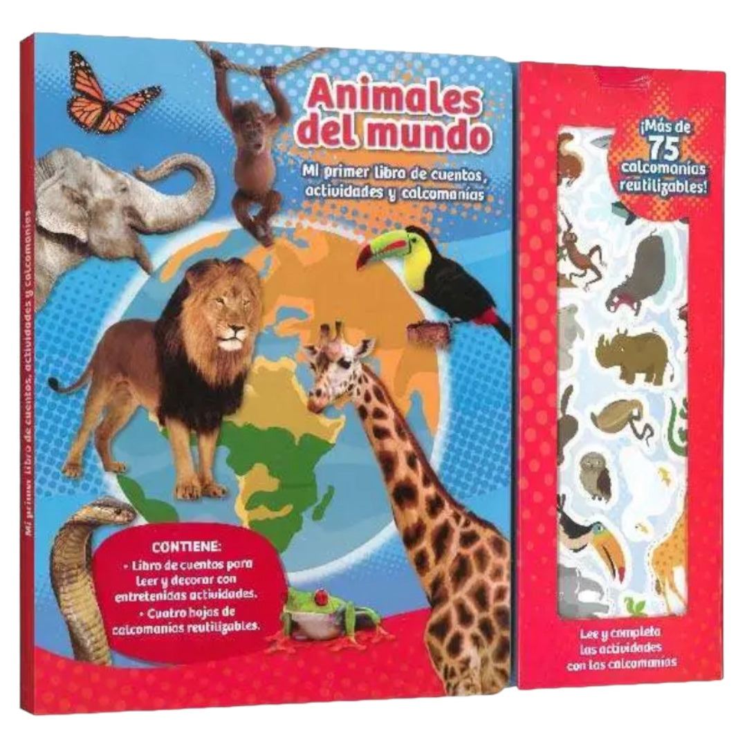 Animales del Mundo con Pegatinas