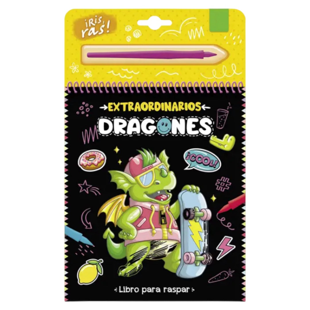 Libro para raspar - Extraordinarios Dragones
