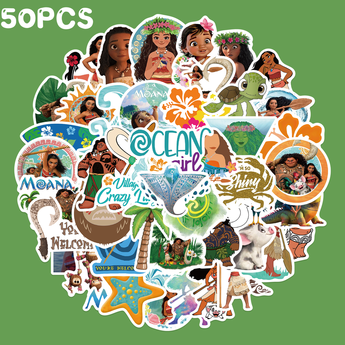 50 Pegatinas Impermeables- Mohana