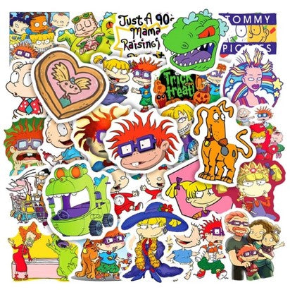 50 Stickers Impermeables- Rugrats