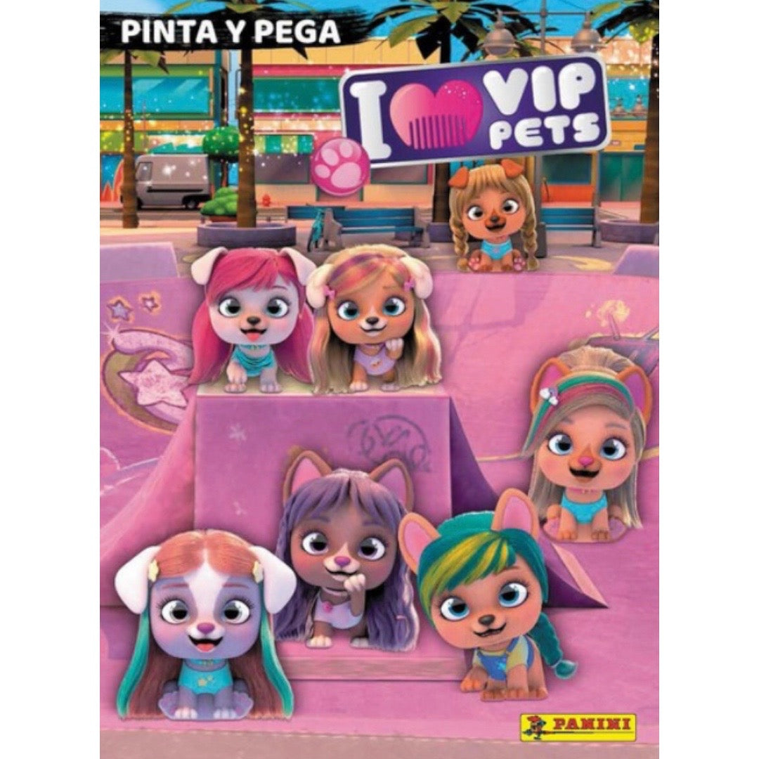 I LOVE VIP PETS PINTA Y PEGA LIBRO DE PEGATINAS