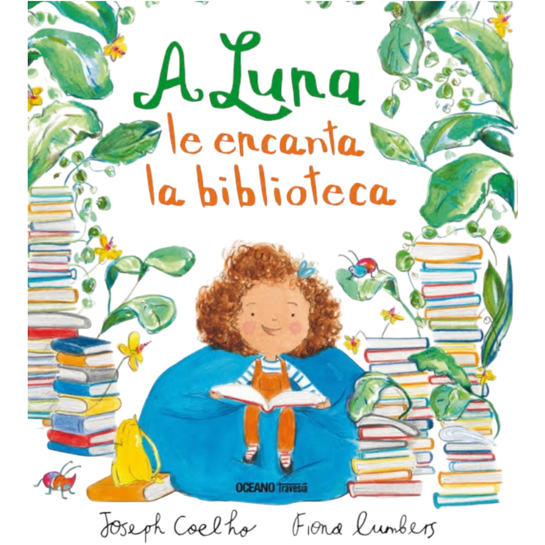 A Luna le encanta la biblioteca