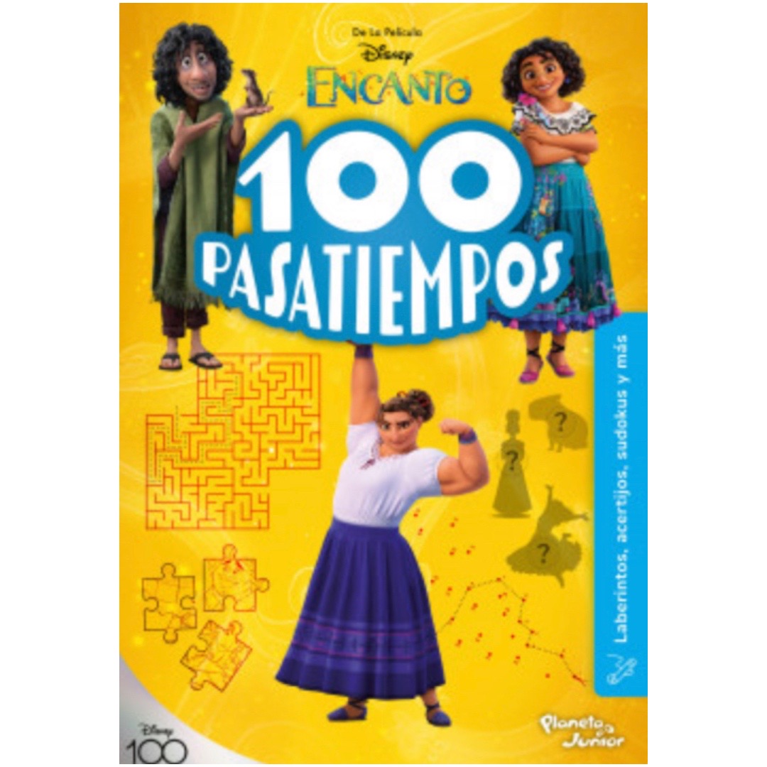 100 Pasatiempos Laberintos Disney (Trivias, sudokus, acertijos y más)