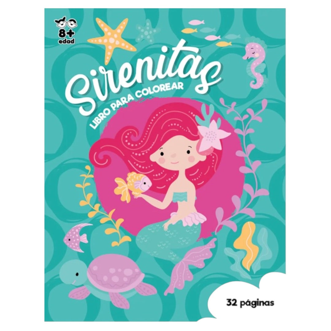 Libro para colorear : Sirenitas