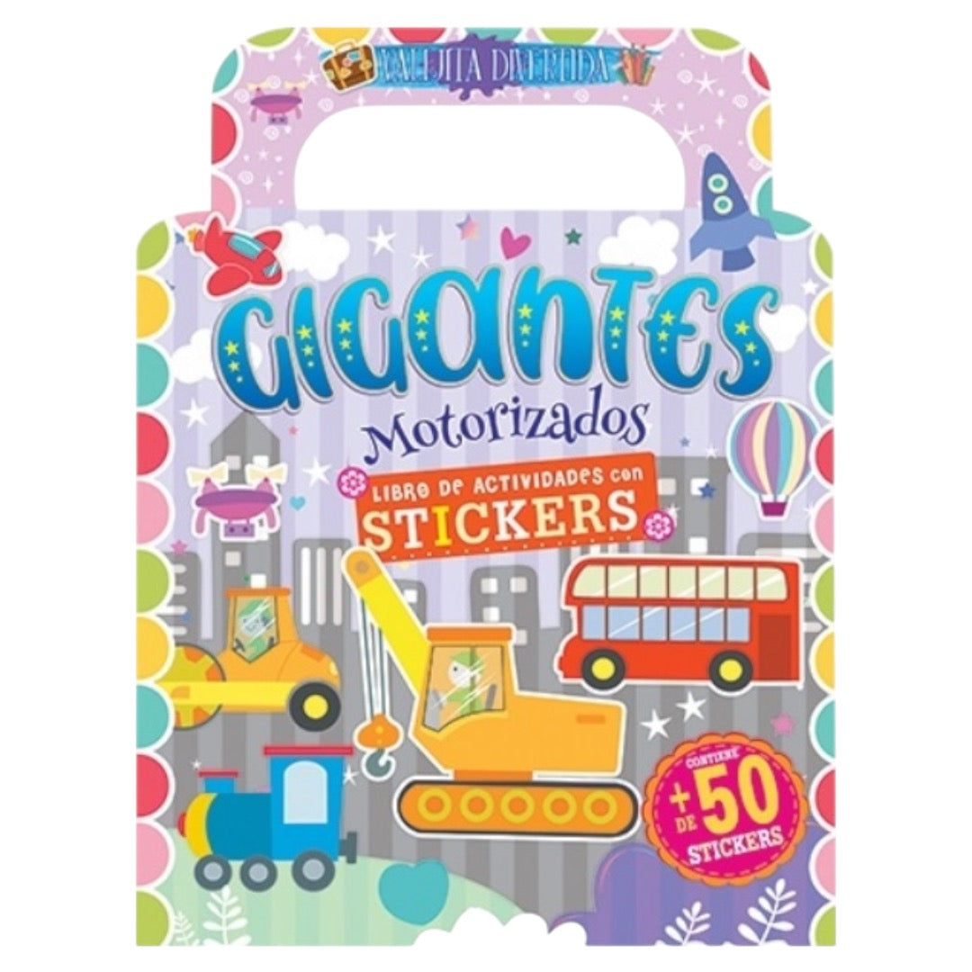 Libro de Actividades con Stickers: Gigantes Motorizados