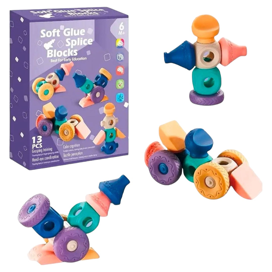 Juego Didáctico Bloques de Combinación 13 Piezas