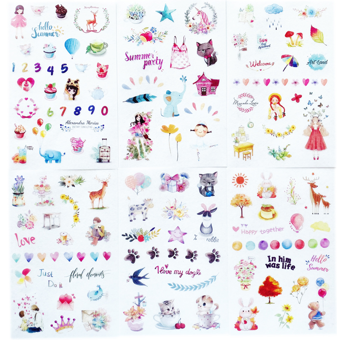 Láminas de Stickers - Vida Diaria