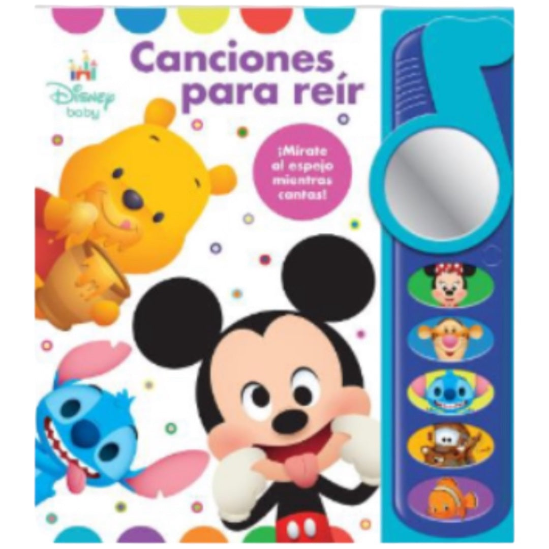 Libro Espejo con 5 canciones - Disney Baby