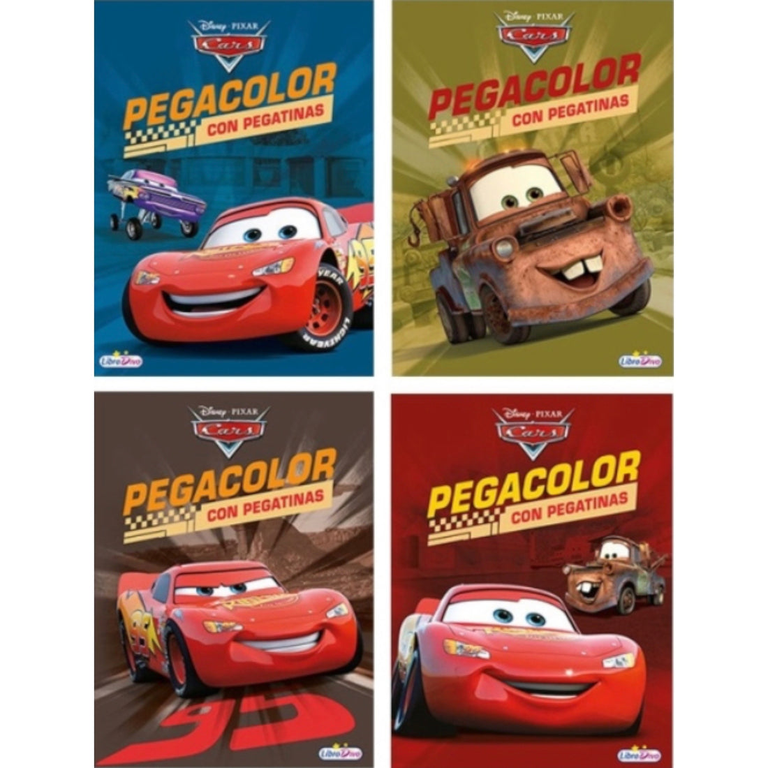 Libro para Colorear Pegacolor - Cars