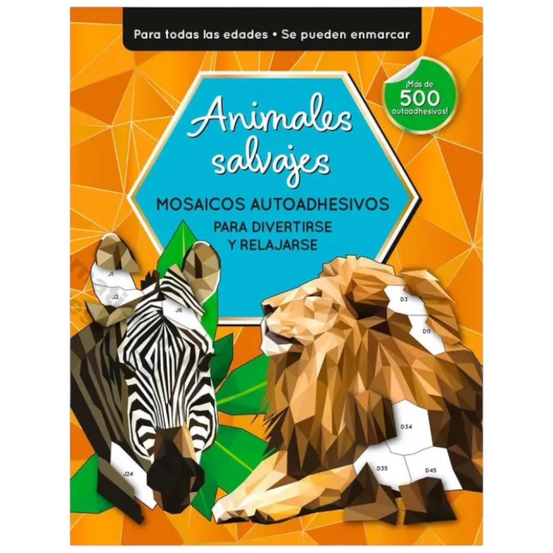 Mosaicos con Pegatinas - Animales Salvajes
