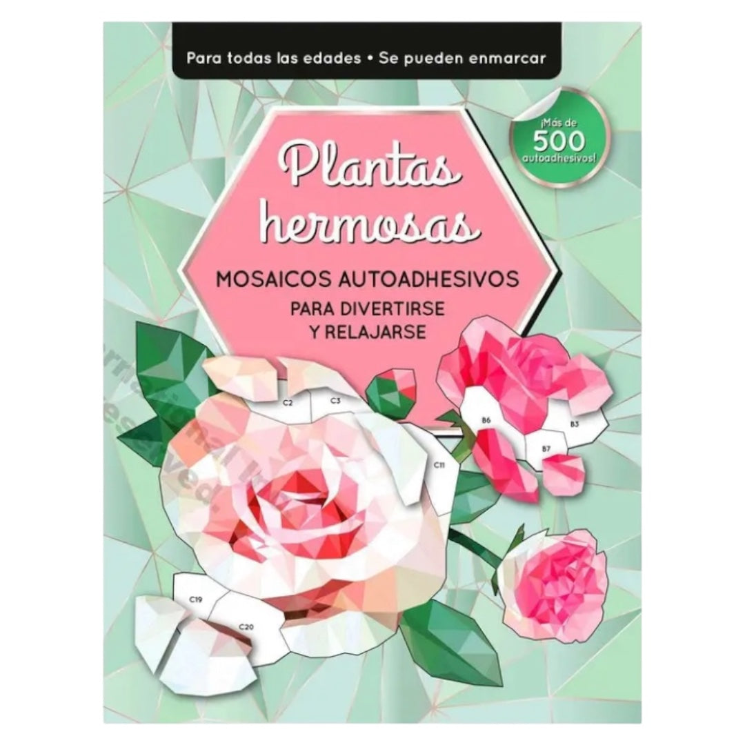Mosaicos con Pegatinas - Plantas Hermosas