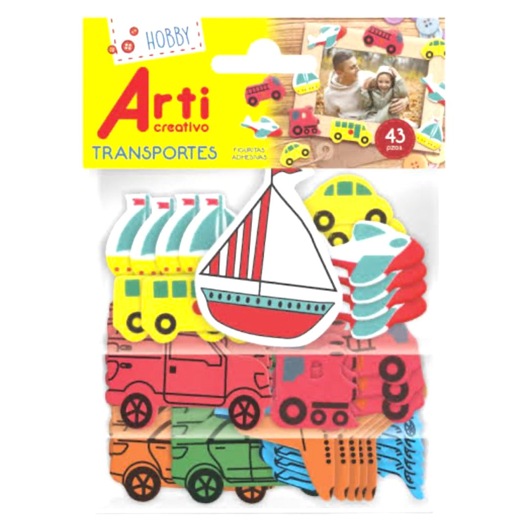 Figuritas Adhesivas x 43 : Transportes