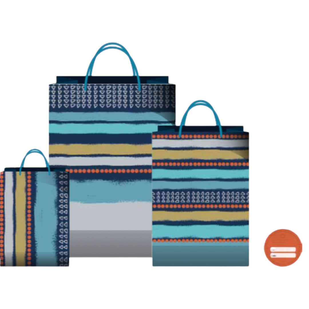 Bolsas de Regalo Hombre - Rayas