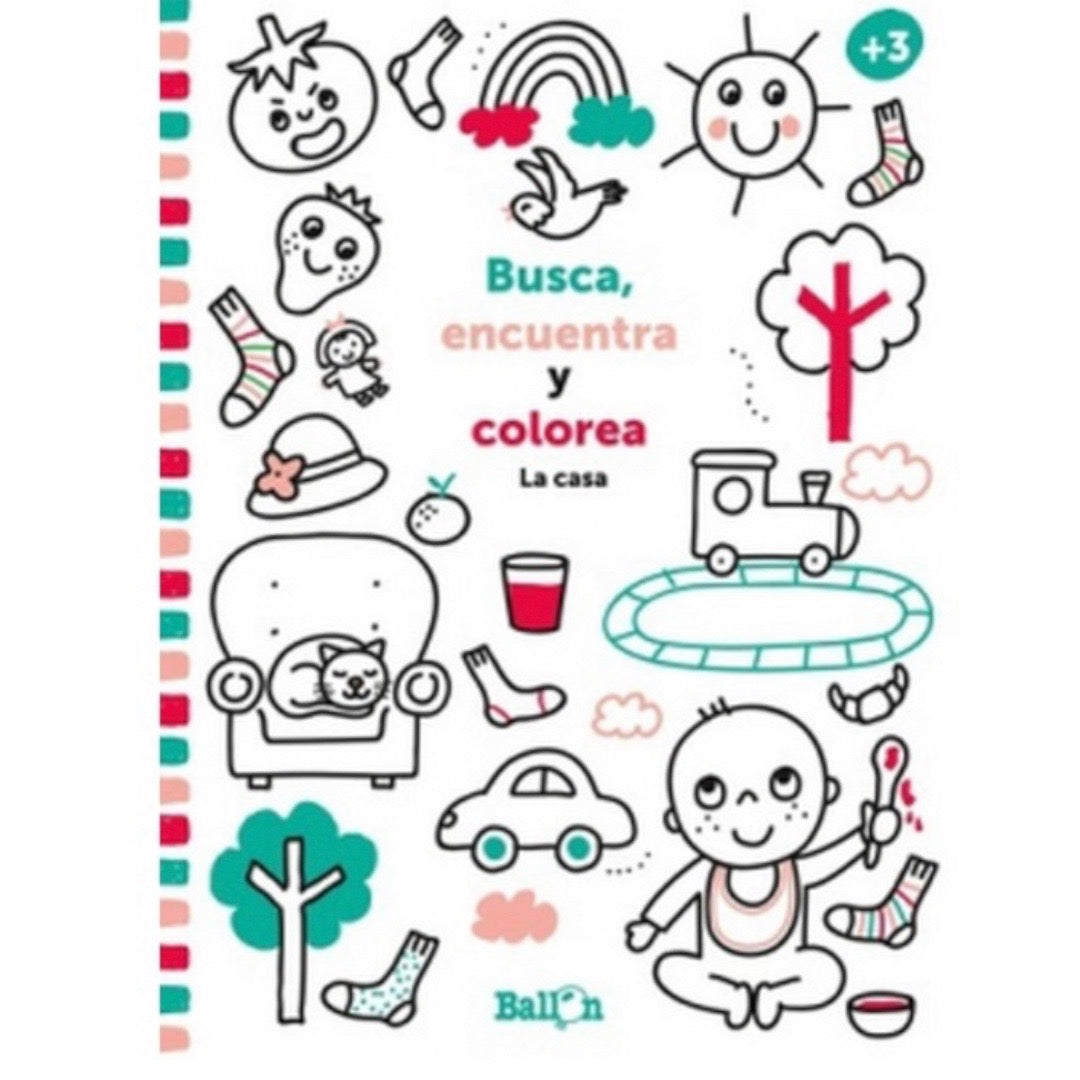 Busca, encuentra y colorea - La Casa