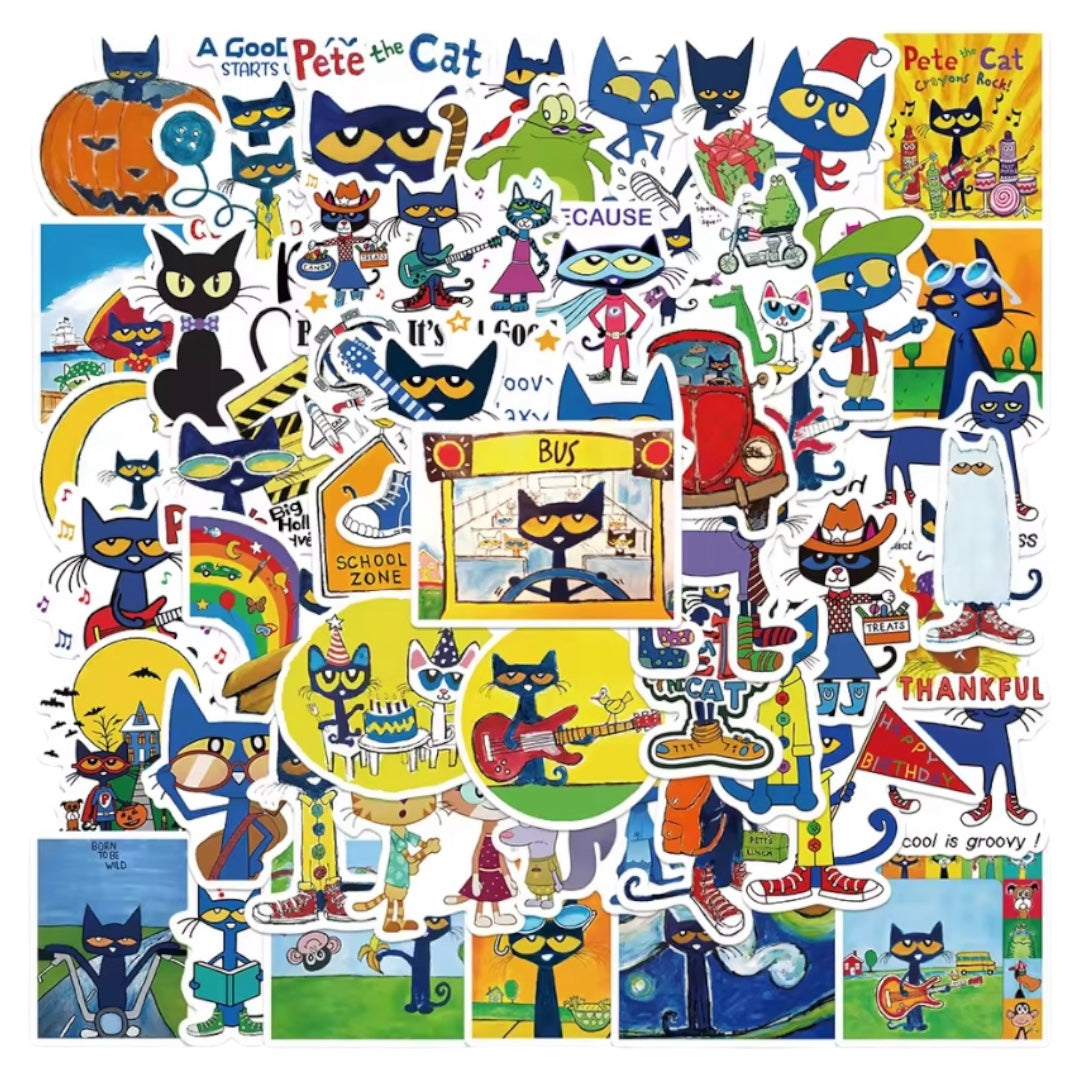 50 Stickers - Pete The Cat