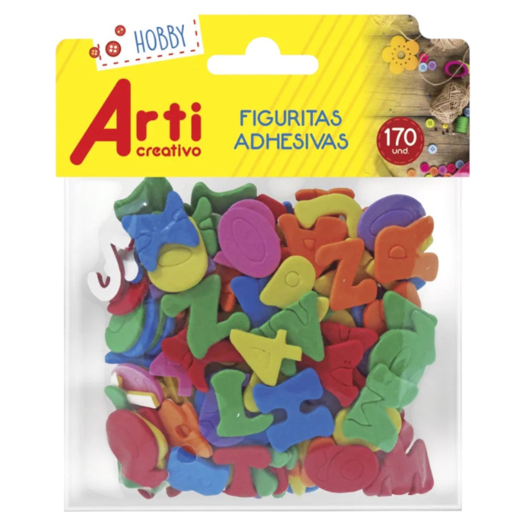 Figuritas Adhesivas x 170 : ABC y Números