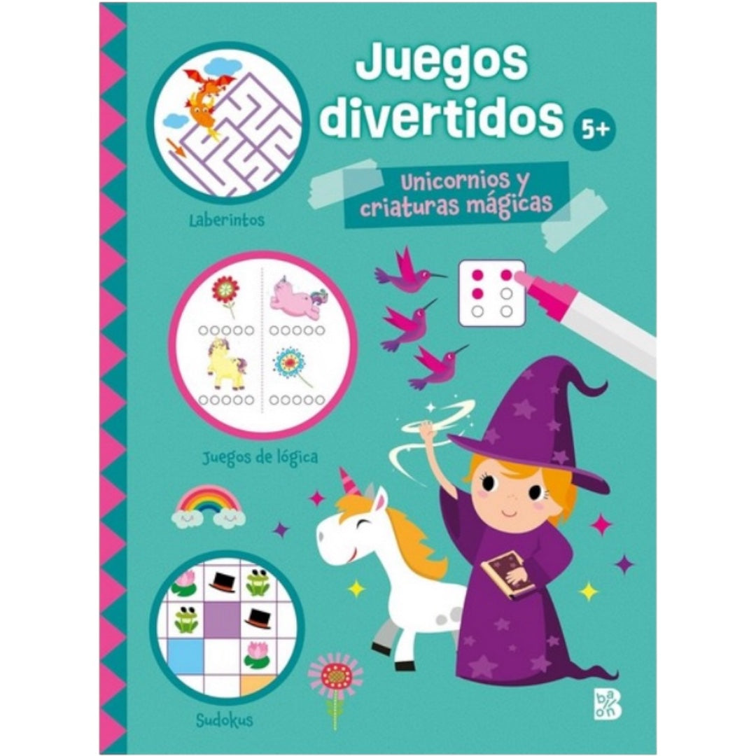 JUEGOS DIVERTIDOS – UNICORNIOS Y CRIATURAS MAGICAS 5+