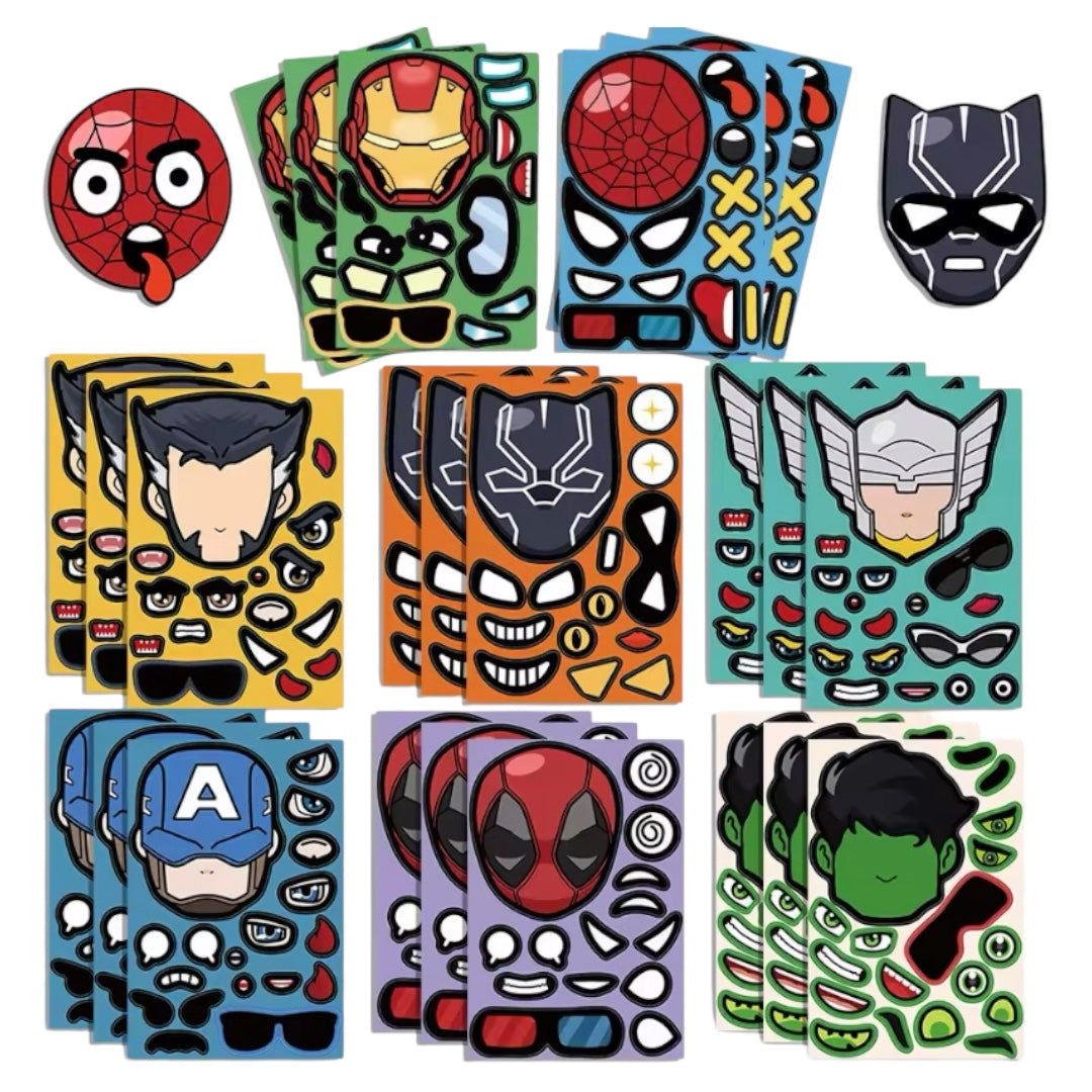 Láminas de Stickers Avengers