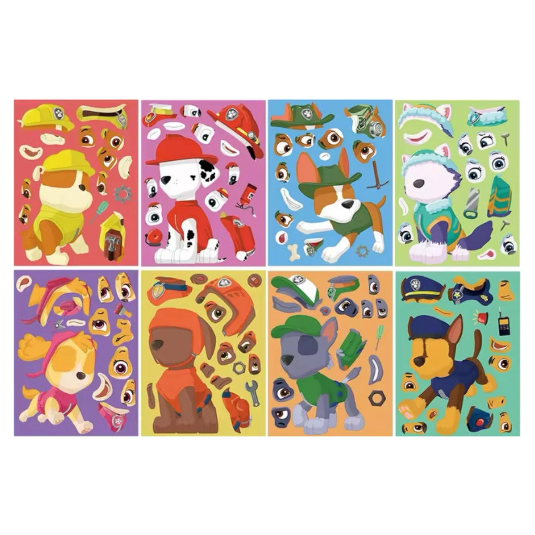Láminas de Stickers - Paw Patrol Modelo 2