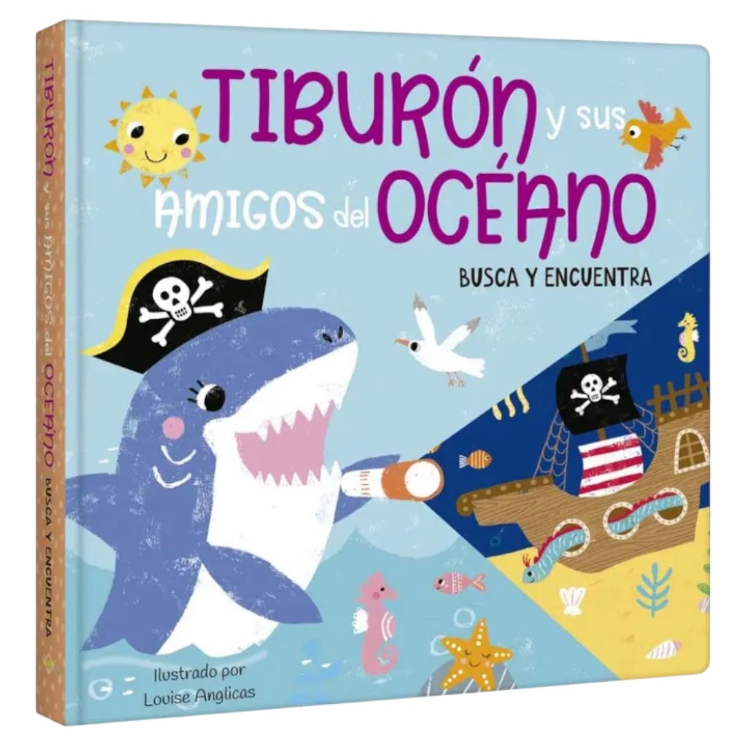 Busca y Encuentra: Tiburón y sus Amigos del Océano