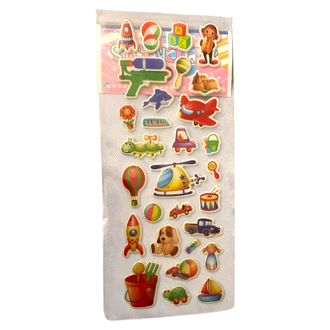 laminas de stickers - juguetes