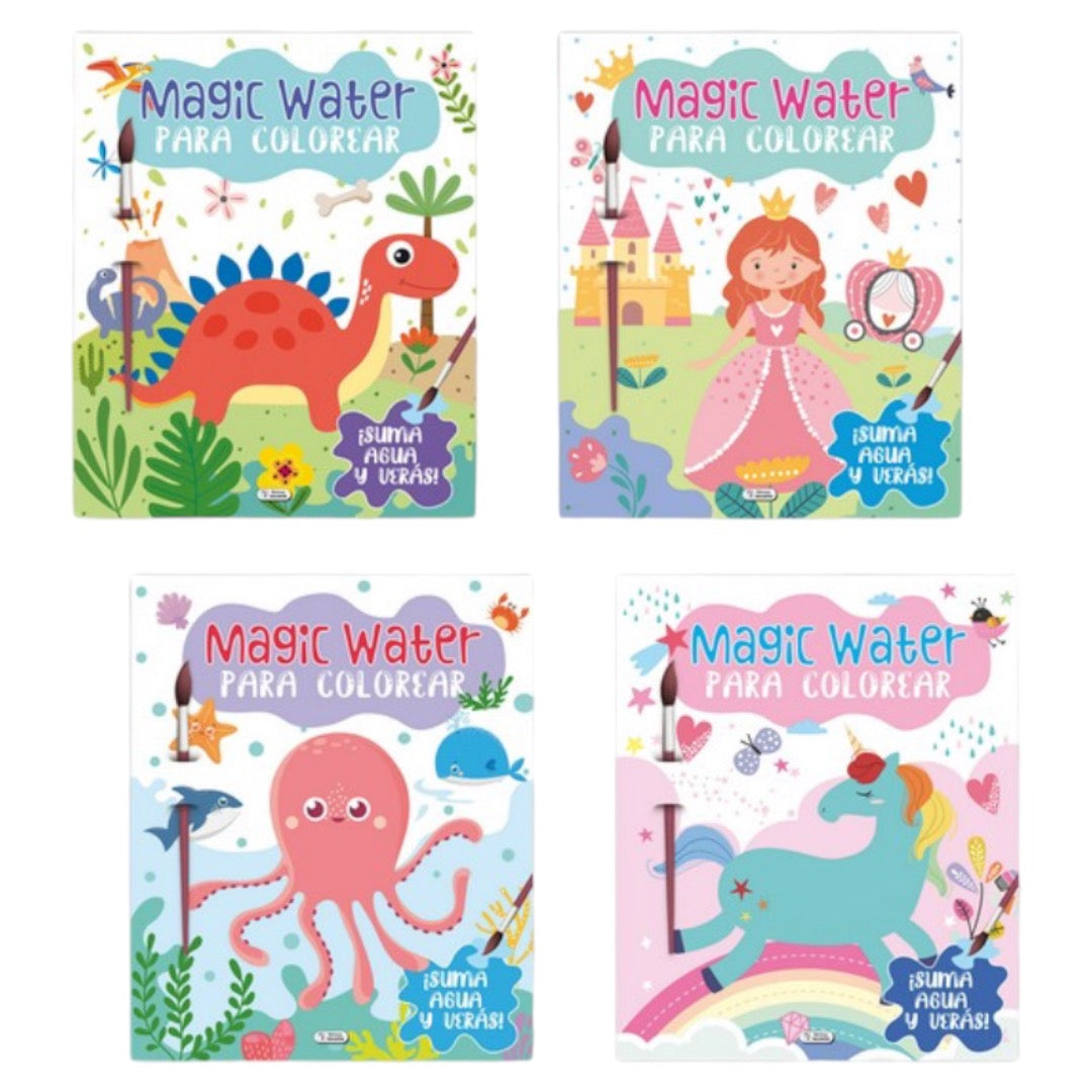 Magic Water - Libro para Colorear Grande