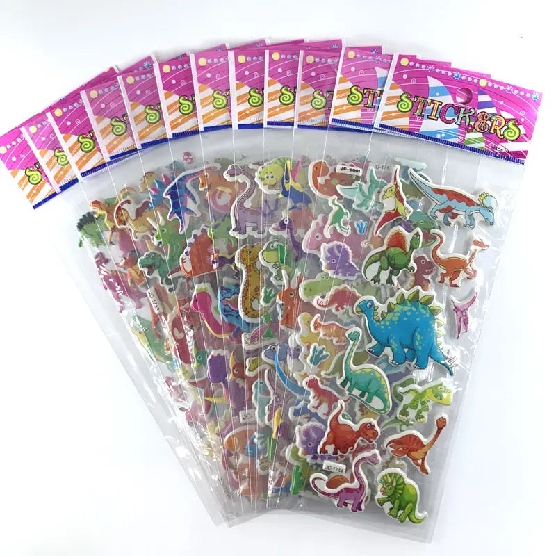 Láminas de Stickers - Dinosaurios