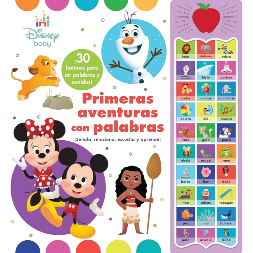 Libro con Sonidos Primeras Palabras - Disney Baby