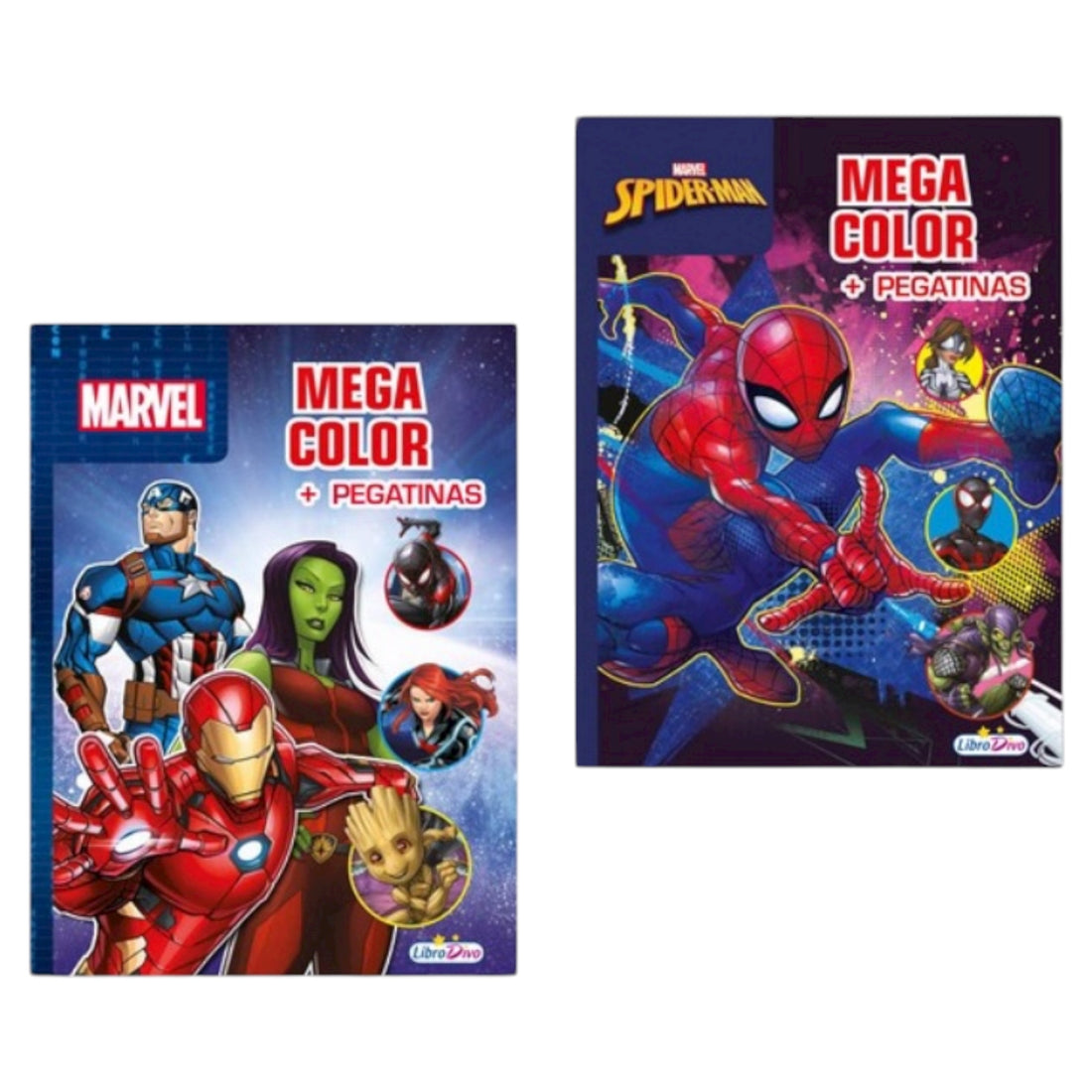 Mega color Avengers y Spider-Man