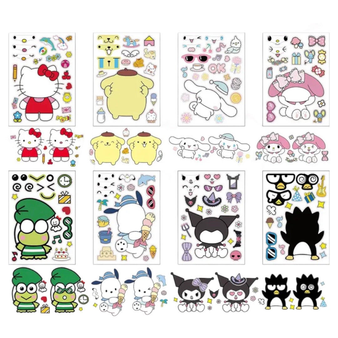 Láminas de Stickers - Sanrio